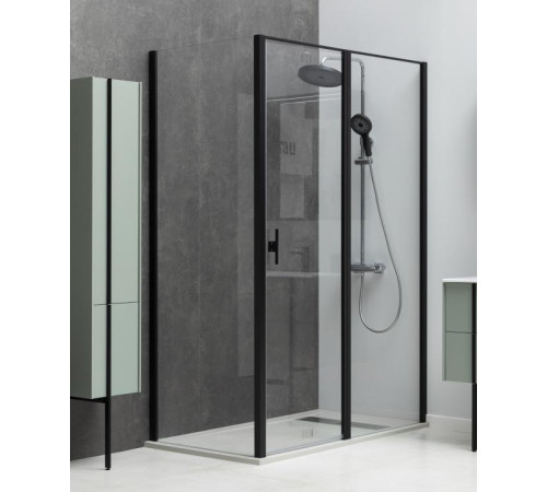 Душевой уголок Allen Brau Priority 140x100 3.31036.BBA + 3.31048.BBA черный браш