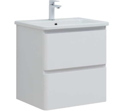 Тумба под раковину Aquanet Эмбер 60 белый матовый