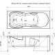 Акриловая ванна Aquanet Viola NEW 180x75
