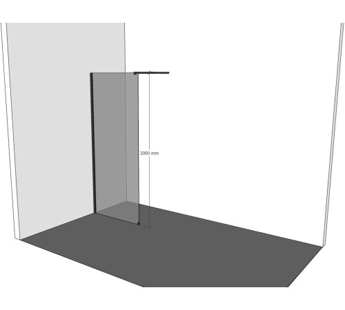 Душевая перегородка Allen Brau Infinity 1 80 3.21001.BA серебро браш