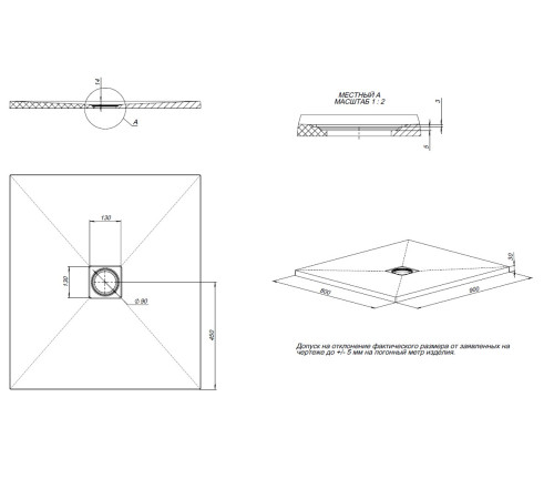 Душевой поддон Allen Brau Priority 90x80 8.31001-BGM синий матовый