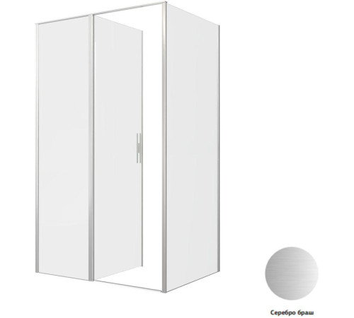 Душевой уголок Allen Brau Priority 120x90 3.31032.BA + 3.31044.BA серебро браш