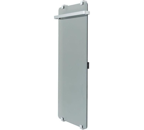 Полотенцесушитель электрический Allen Brau Infinity 120x44 с рейлингом и креплением, серебро браш