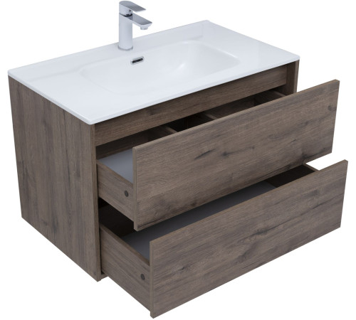 Тумба под раковину Aquanet Lino 80 (Flat) дуб веллингтон