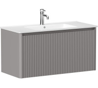 Тумба под раковину Allen Brau Gravity 100 1.370018.PGM платина матовый