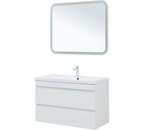 Тумба под раковину Aquanet Нота New 100 белый глянец