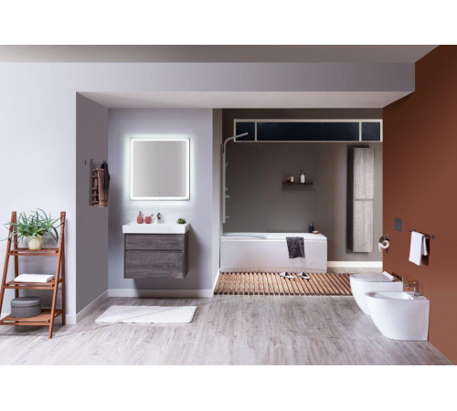 Зеркало Aquanet Nova Lite 75 дуб рошелье LED