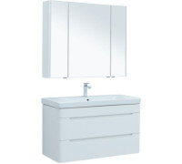 Мебель для ванной Aquanet София 105 белый глянец (2 ящика)