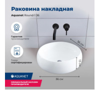 Раковина накладная Aquanet Round-1 36