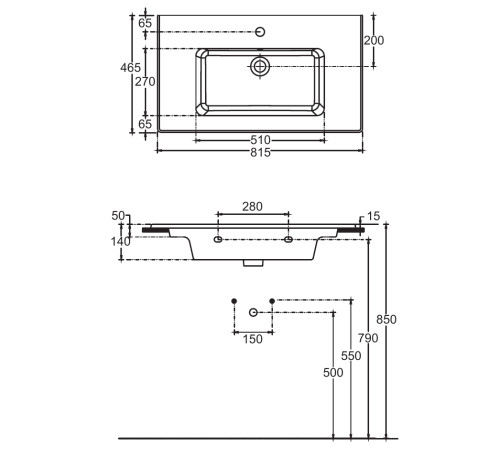 Раковина Allen Brau Fantasy 82 4.11025.20 белый глянец