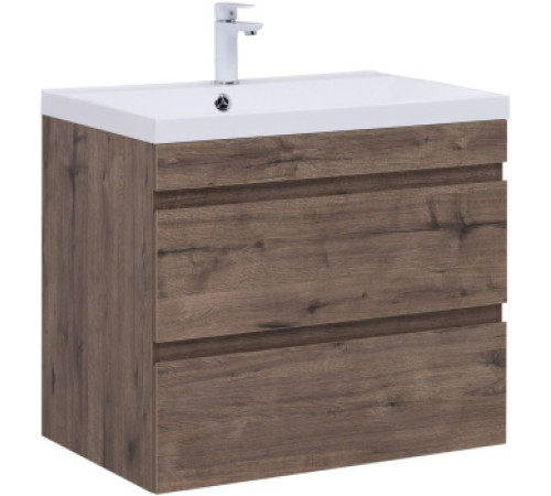 Тумба под раковину Aquanet Нота New 75 дуб веллингтон табак