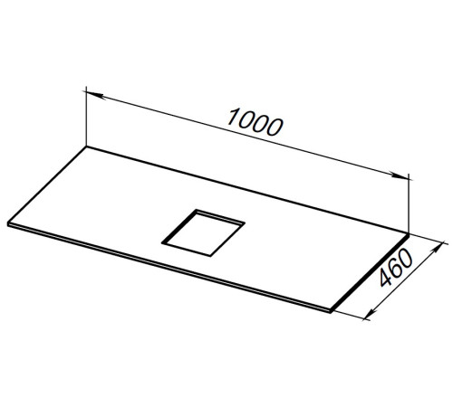 Столешница Allen Brau Infinity 100 1.21012.G-S серый структ