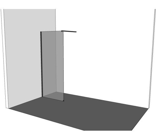 Душевая перегородка Allen Brau Infinity 1 90 3.21009.BBA черный браш