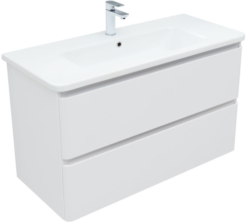 Тумба под раковину Aquanet Эмбер 105 белый матовый