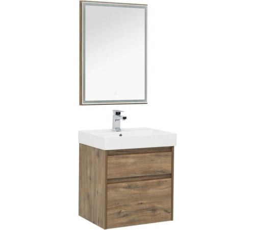 Мебель для ванной Aquanet Nova Lite 60 дуб рустикальный (2 ящика)