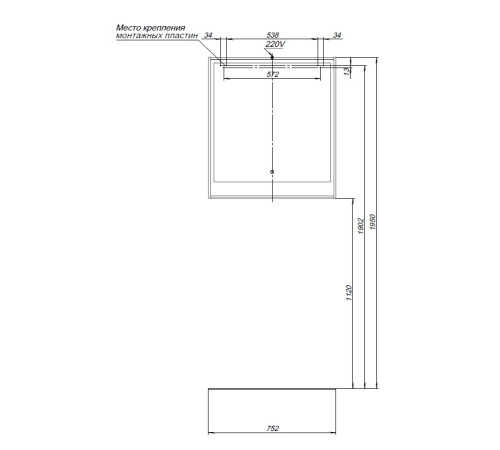Зеркало Aquanet Милан 80 белый глянец