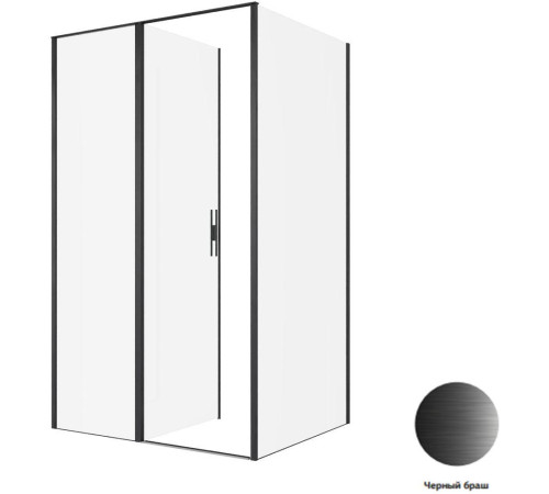 Душевой уголок Allen Brau Priority 120x100 3.31009.BBA + 3.31021.BBA черный браш