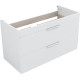 Тумба под раковину Aquanet Ирис New 100 белый глянец
