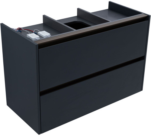 Тумба под раковину Allen Brau Activity 100 1.34014.AM антрацит матовый/олива браш