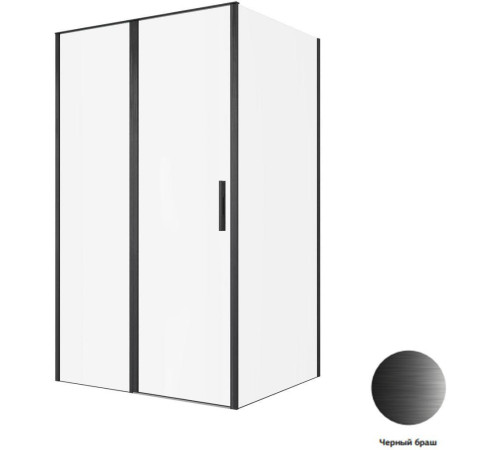 Душевой уголок Allen Brau Priority 120x90 3.31009.BBA + 3.31018.BBA черный браш