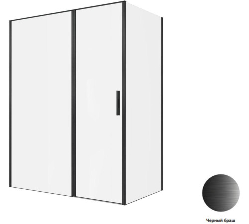 Душевой уголок Allen Brau Priority 160x90 3.31039.BBA + 3.31045.BBA черный браш