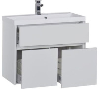 Тумба с раковиной Aquanet Латина 80 белый
