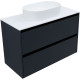 Тумба под раковину Allen Brau Activity 100 1.34006.AM антрацит матовый/черный браш