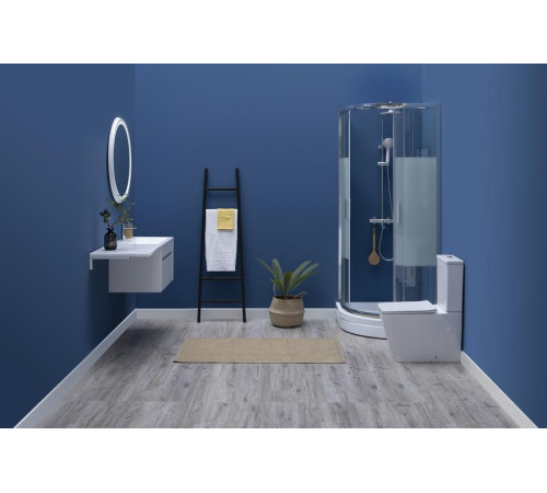 Душевой уголок Aquanet Practic AE10-Q-90x90U-CP 900x900, прозрачное, матовое стекло