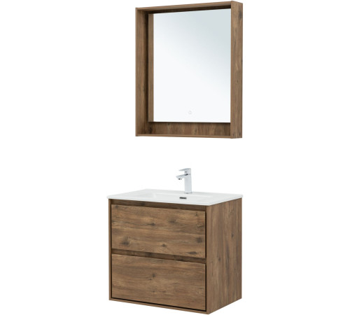 Тумба под раковину Aquanet Милан 70 дуб рустикальный