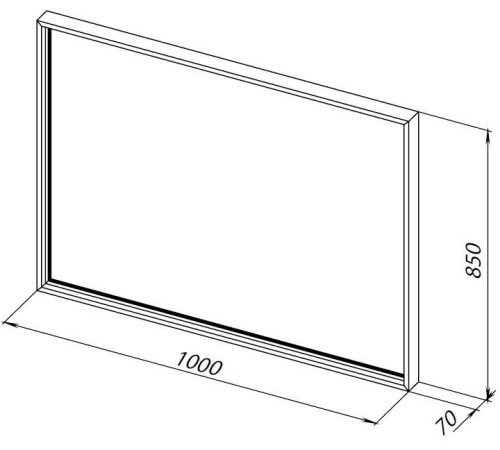 Зеркало Allen Brau Liberty 100 1.330016.BB черный браш