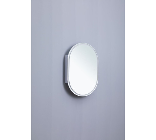 Зеркальный шкаф Aquanet Монте 60 белый, с LED подсветкой
