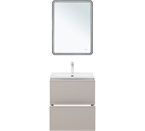 Тумба под раковину Aquanet Арт 60 бежевый