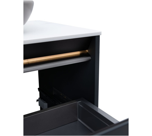 Тумба под раковину Allen Brau Activity 90 1.34005.AM антрацит матовый/черный браш