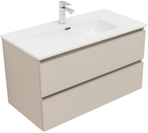 Тумба под раковину Aquanet Вега 2.0 90 бежевый