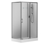 Душевая кабина Aquanet Passion EVO 120R Black 120x80