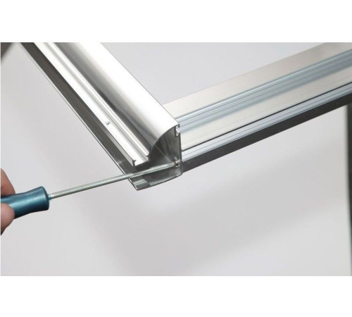 Душевая дверь Aquanet Alfa NAA6121 160, прозрачное стекло