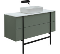 Тумба под раковину Allen Brau Reality 120 1.32008.CGM олива матовый