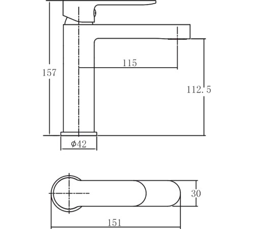 Смеситель для раковины Aquanet Passion AF300-10B