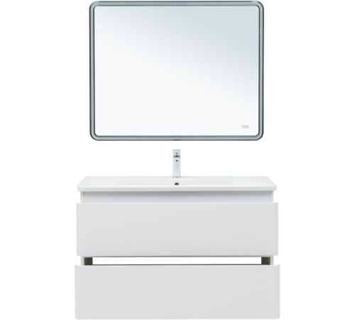 Тумба под раковину Aquanet Эмбер 105 белый матовый