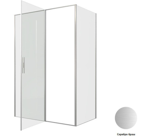 Душевой уголок Allen Brau Priority 140x80 3.31035.BA + 3.31041.BA серебро браш