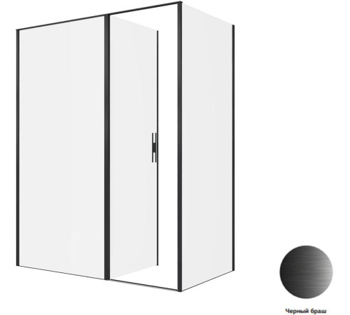 Душевой уголок Allen Brau Priority 160x90 3.31039.BBA + 3.31045.BBA черный браш