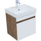 Тумба под раковину Aquanet Оптима 50 дуб рустикальный/белый сатин