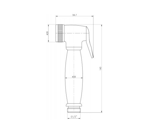 Набор смесителя с гигиеническим душем Aquanet Static 1.02 (с внутренней частью)