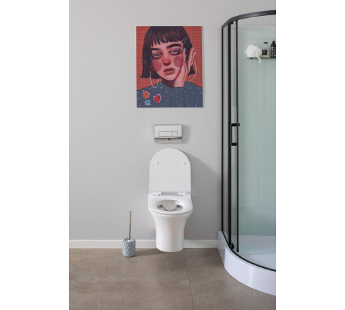 Унитаз подвесной Aquanet Rimless Roll-W CL-12249D