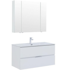 Мебель для ванной Aquanet Алвита New 100 2 ящика, белый матовый