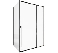 Душевой уголок Allen Brau Fantasy 140x90 3.11008.31 + 3.11013.31 черный матовый