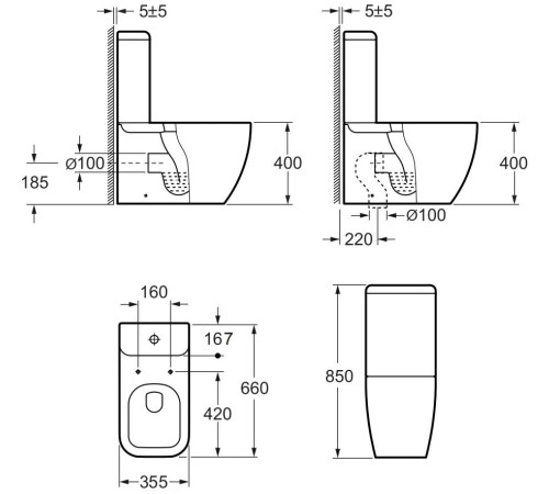 Сливной бачок Allen Brau Infinity 4.21002.20 белый глянец