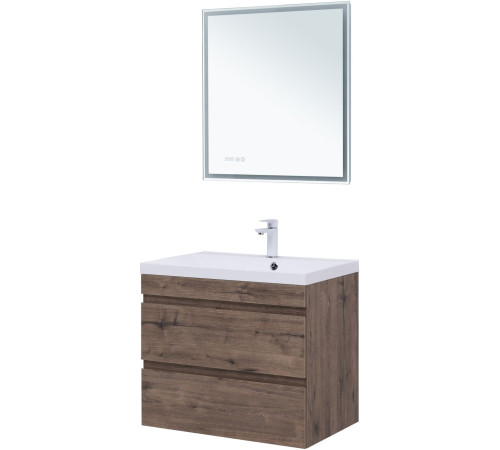 Тумба под раковину Aquanet Нота New 75 дуб веллингтон табак