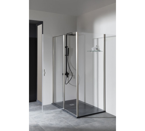 Душевой уголок Allen Brau Priority 160x90 3.31038.BA + 3.31044.BA серебро браш