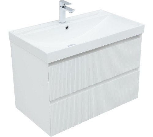 Тумба под раковину Aquanet Альтера 80 белый матовый